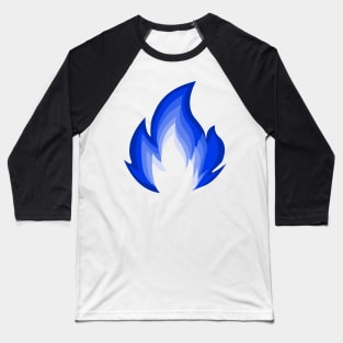 Blue flame Baseball T-Shirt